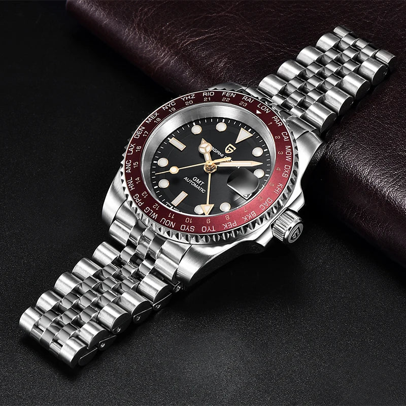 PAGANI DESIGN V4 40MM GMT NH34 Luxury Men's Watches Top Fashion Automatic Mechanical Watches for Men Sapphire Waterproof Clock