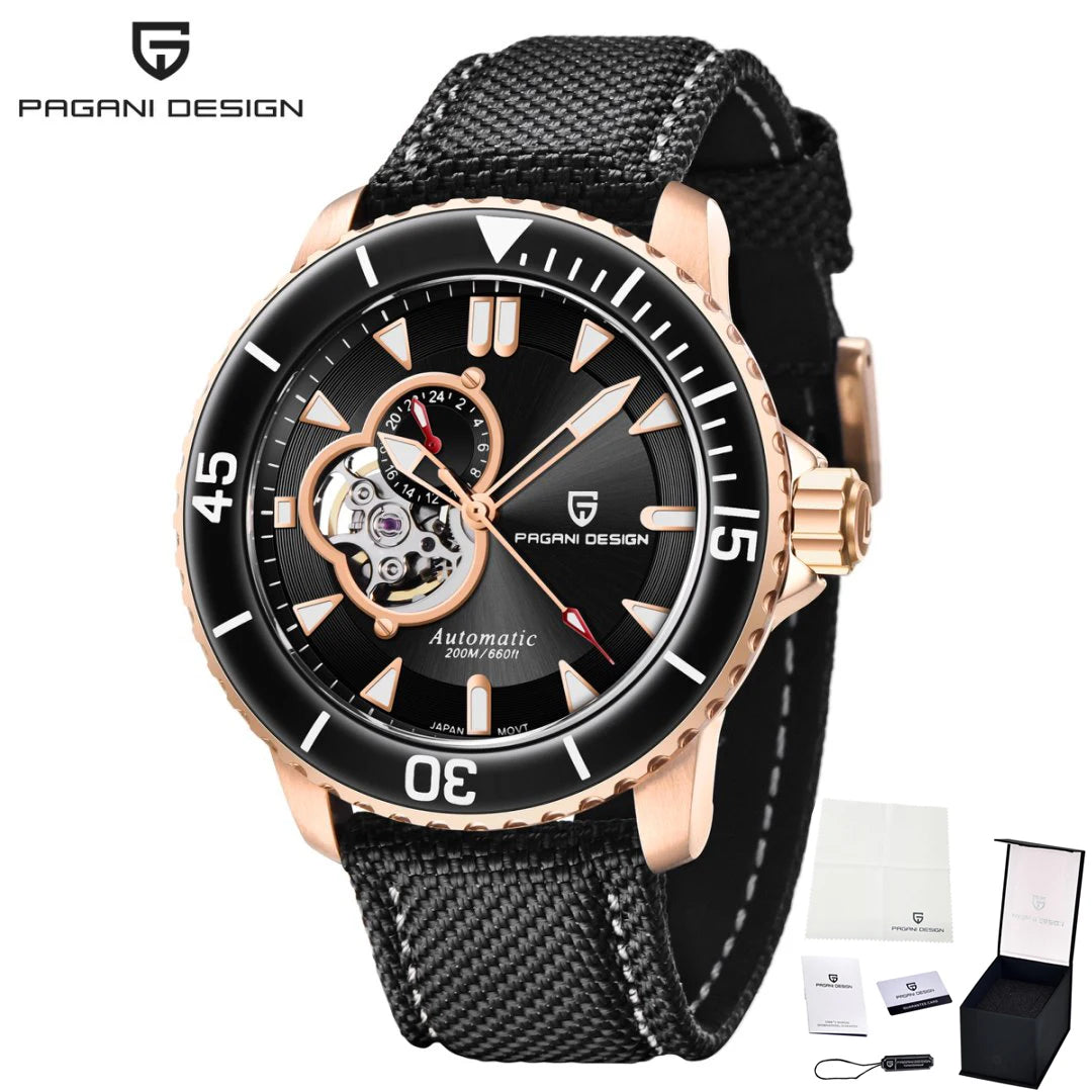 PAGANI DESIGN Top Luxury Men's Watch Sport NH39 Mechanical Automatic Watch Super Bright Luminous Sapphire Glass Watches for Man