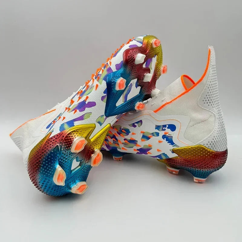 New Men Football Field Boots Professional Original Soccer Shoes Resistant Unisex Comfortable Ankle Cleats Football Shoes Outdoor