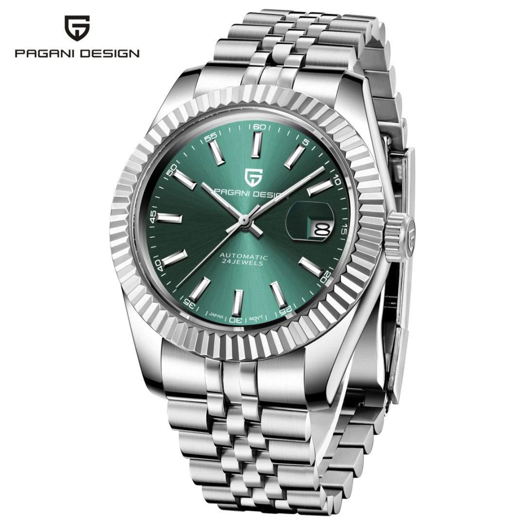 PAGANI DESIGN Men Mechanical Watch Luxury Automatic Watch Sport Stainless Steel 100M Waterproof Watch for Men