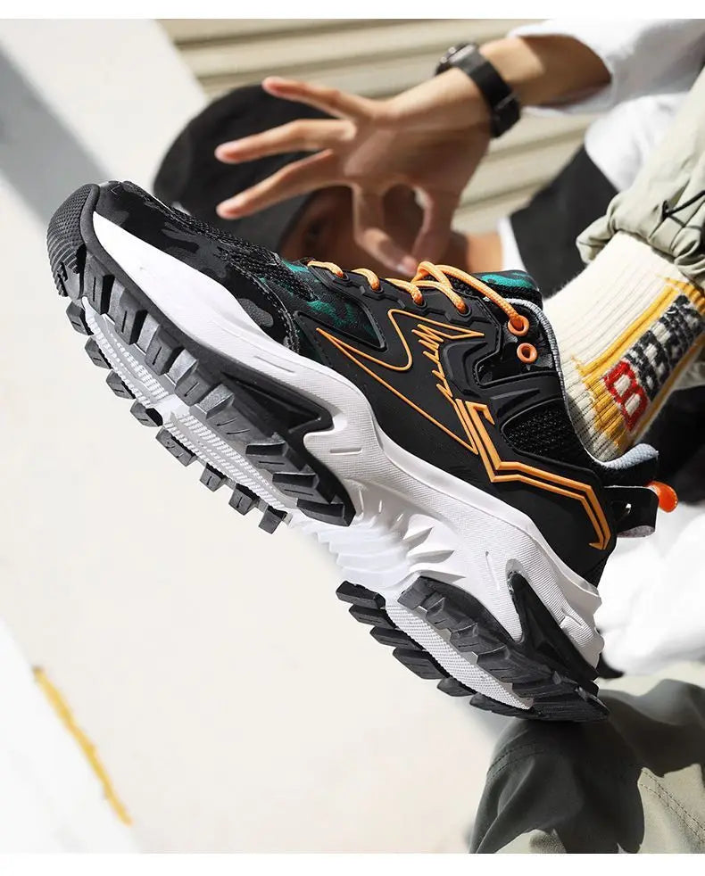 Men Sneakers Breathable Running Shoes 2025 Men Comfortable Black Casual Sneakers Outdoor Fashion Casual Shoes Zapatos De Mujer