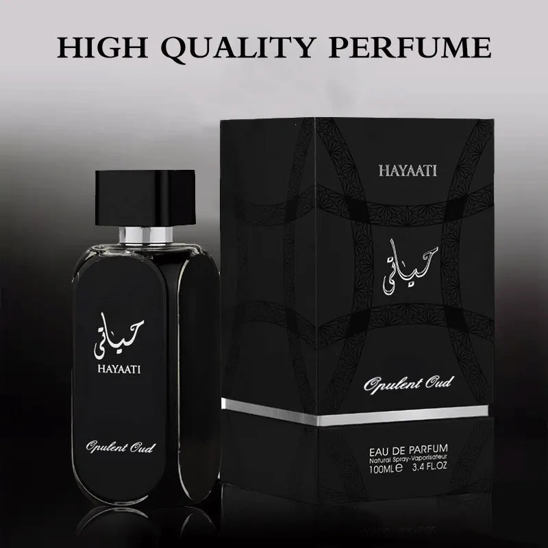 Lattafa Perfumes Hayaati Eau De Parfum Spray for Men 3.4 Ounce Brand Perfume Woody Aromatic Fragrance Vanilla