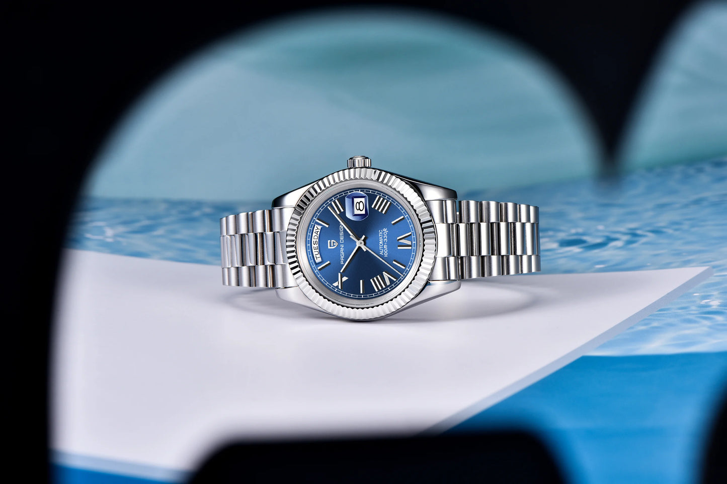 PAGANI DESIGN 2025 New Luxury Rose Gold DD40 Automatic Watch For Men NH36A Mechanical Wristwatch Men Stainless steel Waterproof