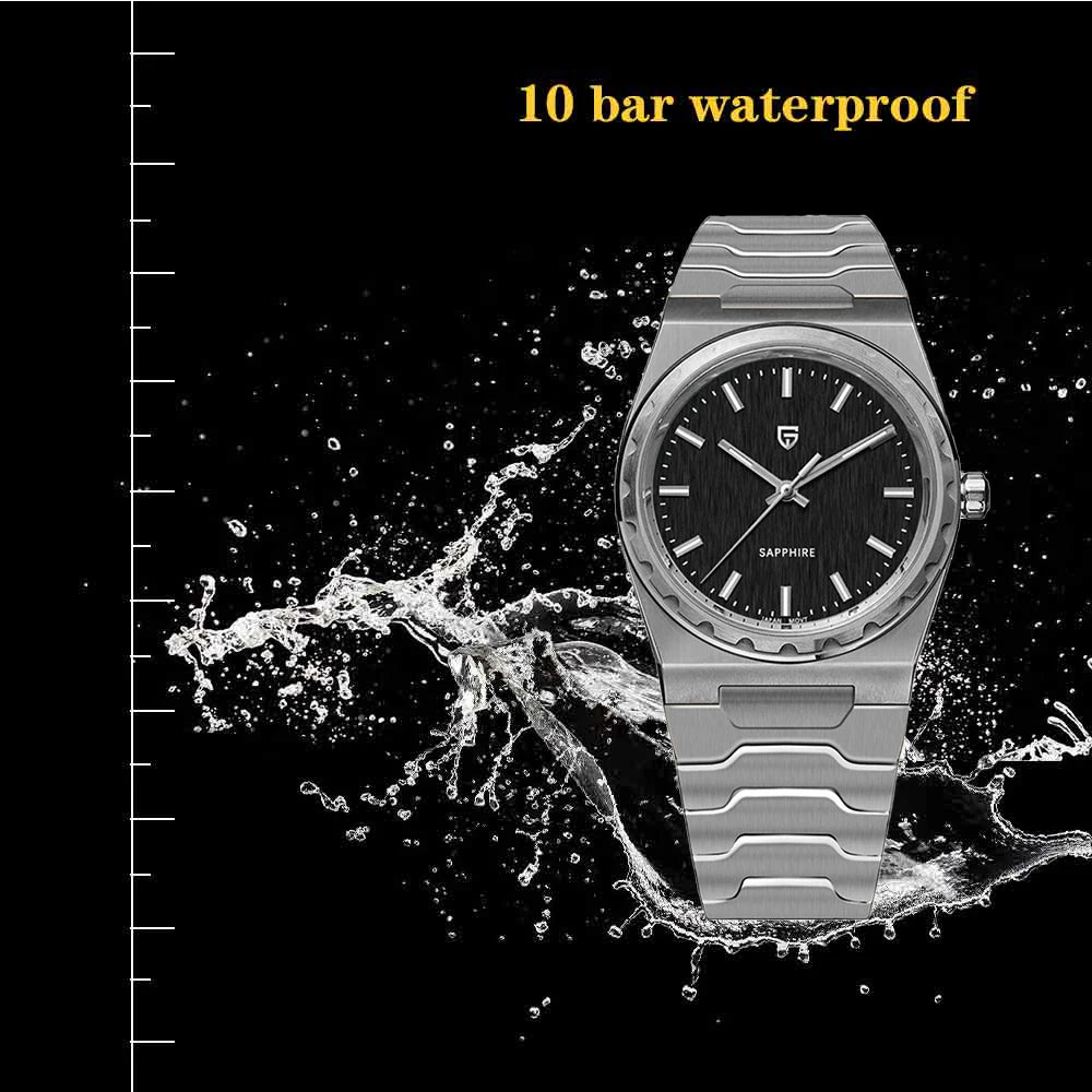 PAGANI DESIGN 2025 New Thin 7mm Fashion Men's Quartz Watch 10Bar Waterproof Stainless Steel Sapphire C3 Upgrade V2 reloj hombre