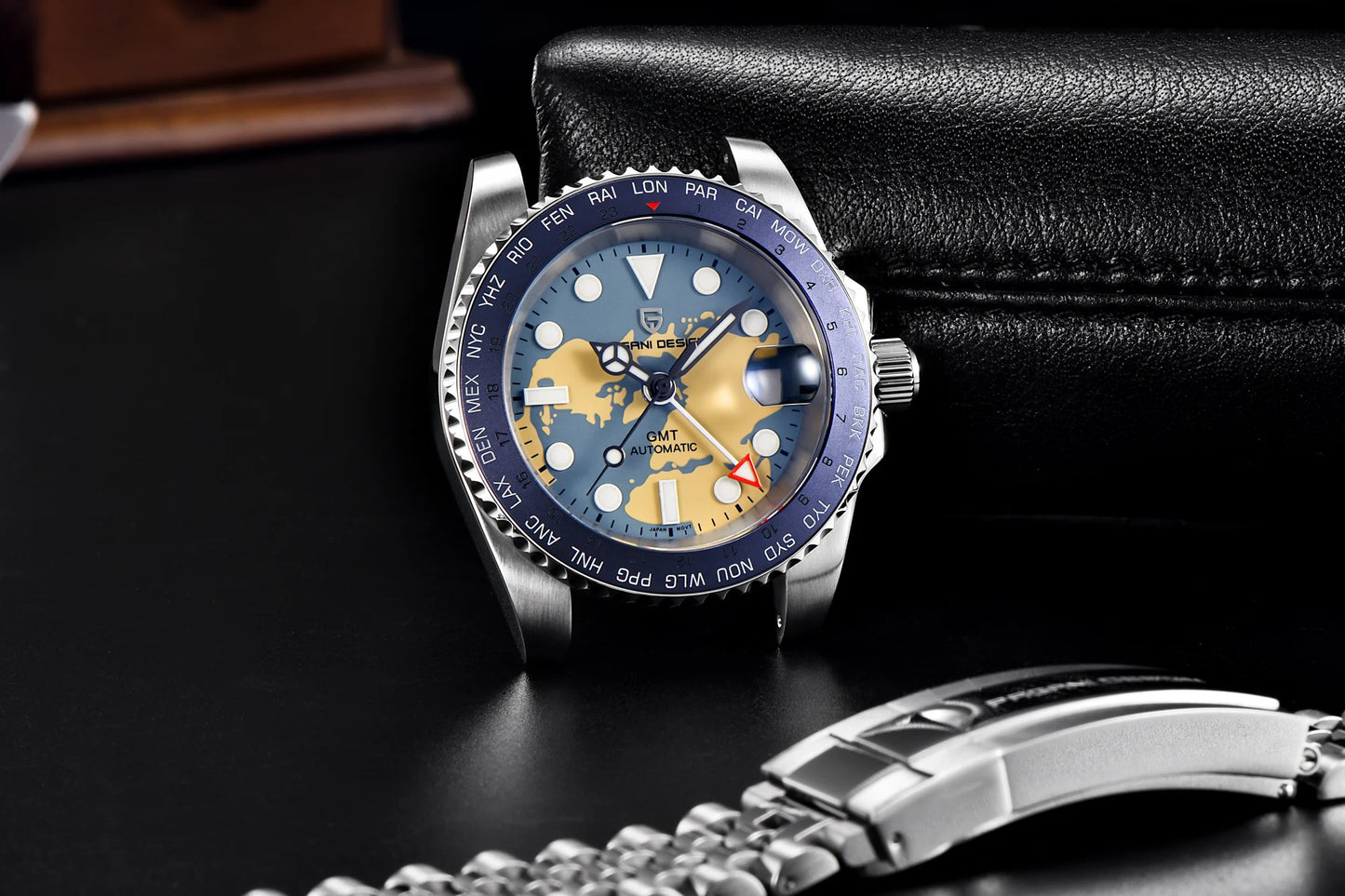 PAGANI DESIGN V4 40MM GMT NH34 Luxury Men's Watches Top Fashion Automatic Mechanical Watches for Men Sapphire Waterproof Clock