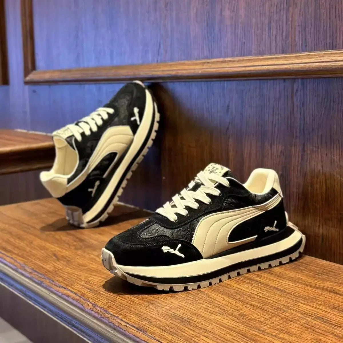 Men's Sneakers Shoes for Men Platform Sports Shoes Sports and Leisure Casual Sneaker Non-slip Fashion Wear-resistant Loafers