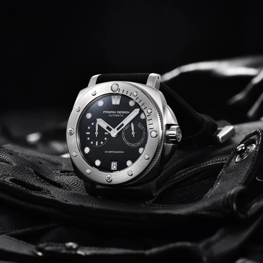 PAGANI DESIGN Men's Watches New Diver Automatic Mechanical Watch Sapphire Stainless Steel Sport 20 Bar Clock Relogios Masculino