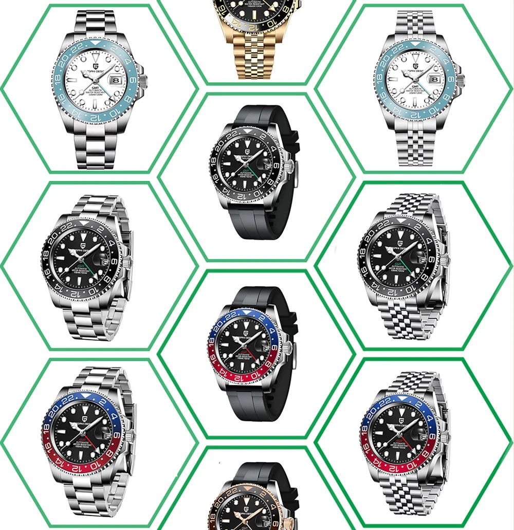 PAGANI DESIGN Men Watch Original Automatic Mechanical Watch For Man Scale Waterproof Luminous StainlessSteel watch Reloj PD-1662