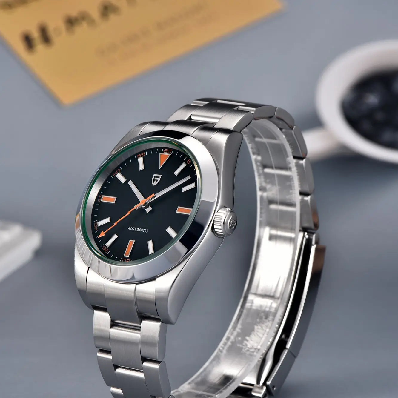 PAGANI DESIGN Men's Watches Luxury Automatic Watch for Men Green Glass Mechanical Watches AR Sapphire glass Wristwatch Men 2025