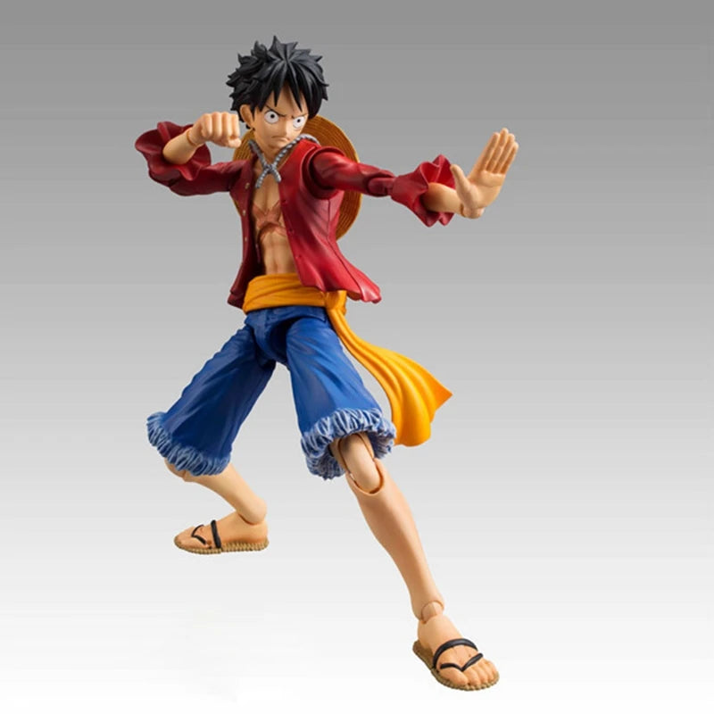 17cm One Piece Anime Figures Straw Hat Monkey D Luffy Variable Articulated Luffy Action Figure Collection Model Ornaments Toys