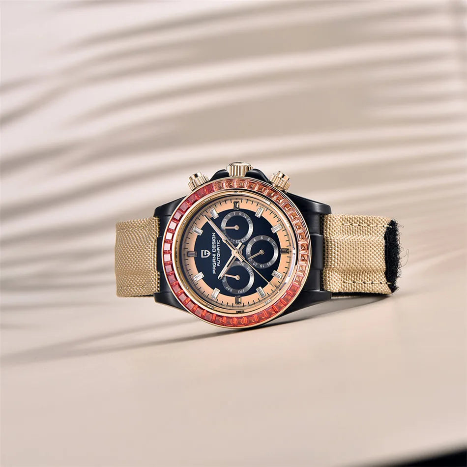 PAGANI DESIGN V2 40MM Rainbow Circle Luxury Men's Mechanical Watch Multifunction Automatic Watch Men's Sapphire Glass Waterproof