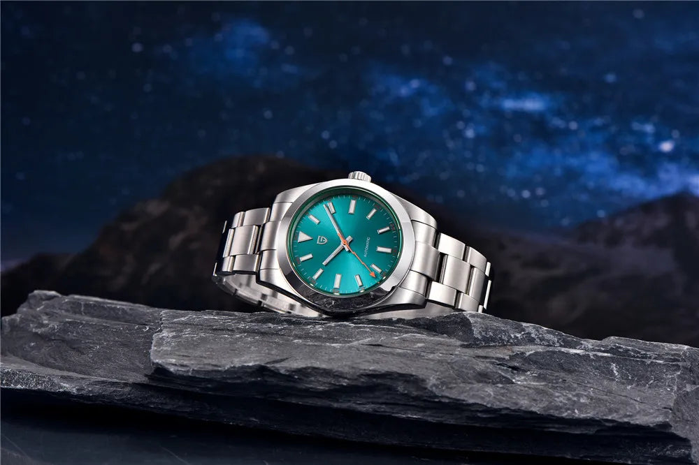 PAGANI DESIGN Men's Watches Luxury Automatic Watch for Men Green Glass Mechanical Watches AR Sapphire glass Wristwatch Men 2025