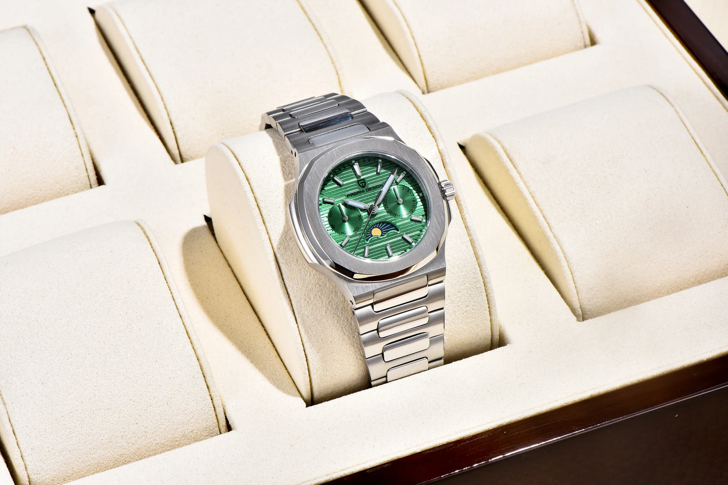 PAGANI DESIGN 2025 New Luxury Quartz Watches For Men Multifunctional Chronograph Moon phase Automatic Date Week Wristwatch Women