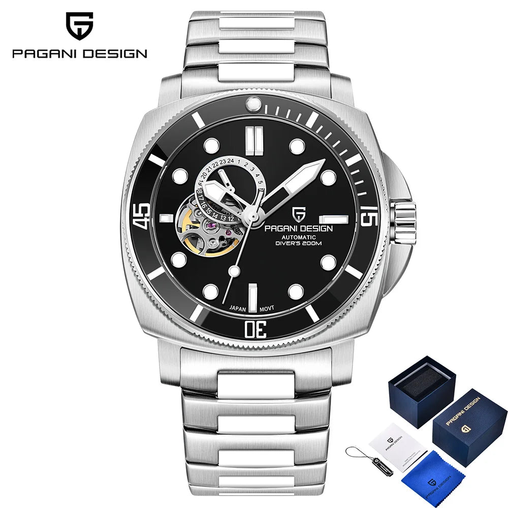 2025 Pagani design top Business Men's Mechanical Watch Luxury Sapphire NH39 stainless steel automatic Men's Watch 20BAR gift box