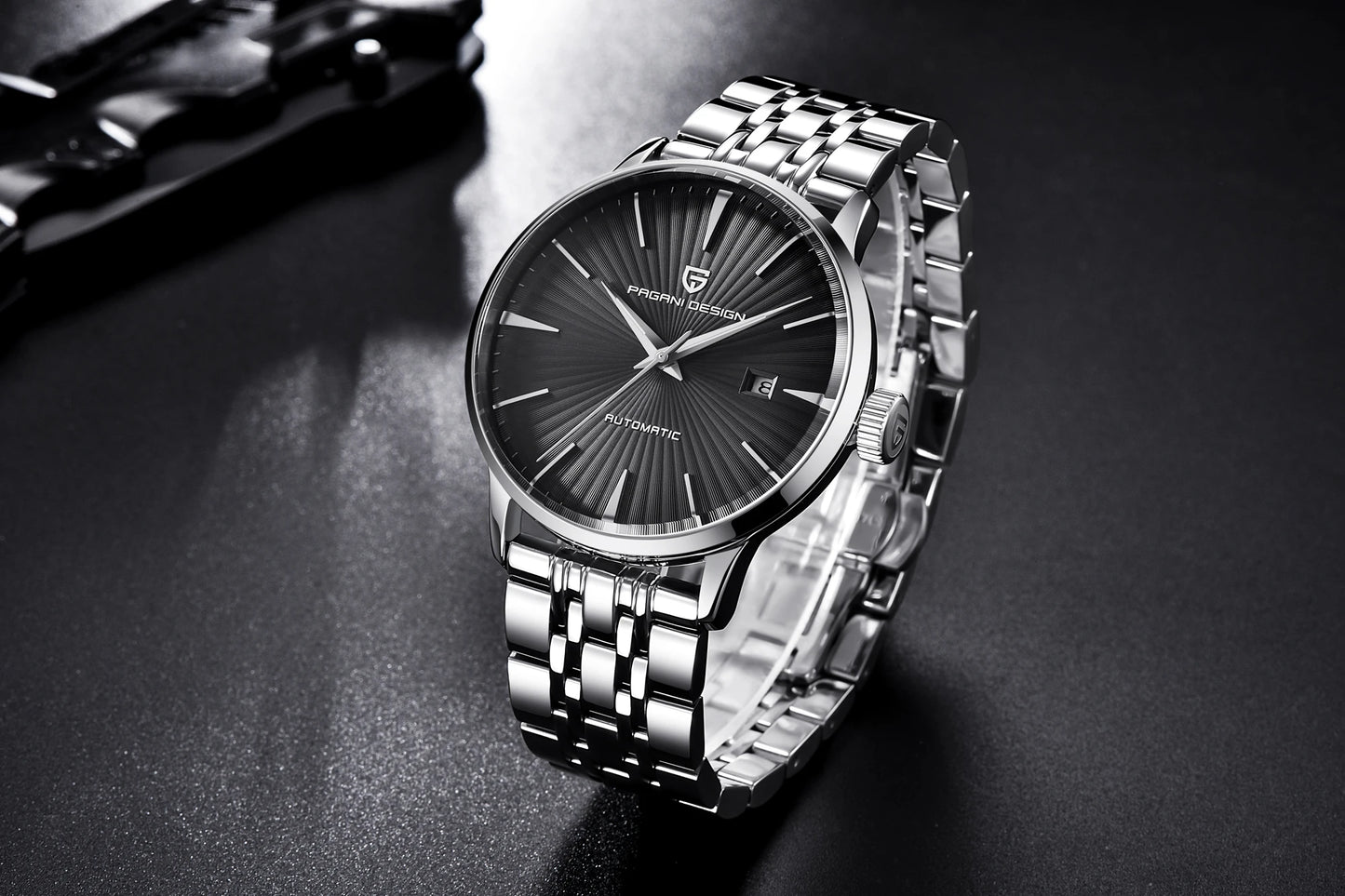 PAGANI DESIGN watch men's luxury retro mechanical watch men's watch gift box leather stainless steel waterproof case men's watch