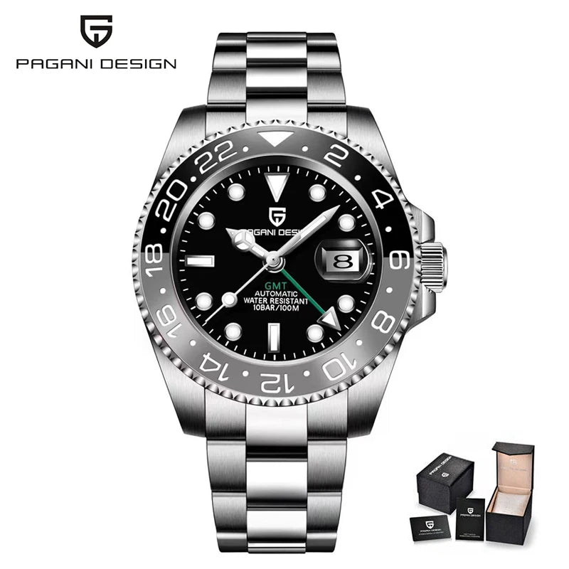 PAGANI DESIGN Men Watch Original Automatic Mechanical Watch For Man Scale Waterproof Luminous StainlessSteel watch Reloj PD-1662