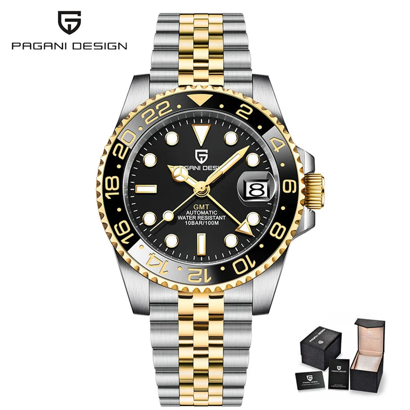 PAGANI DESIGN Men Watch Original Automatic Mechanical Watch For Man Scale Waterproof Luminous StainlessSteel watch Reloj PD-1662