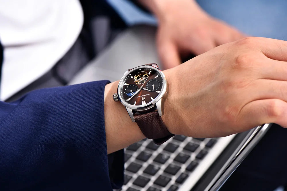 PAGANI DESIGN Men's Watch 2025 New Mechanical Watches For Man Luxury Sapphire Mirror Automatic Wristwatch Sport Waterproof Clock