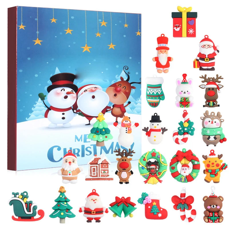 Christmas Advent Calendar, Countdown Calendar Before Christmas,24 Collectible Surprises,The Ideal Christmas Gift, Suitable For B