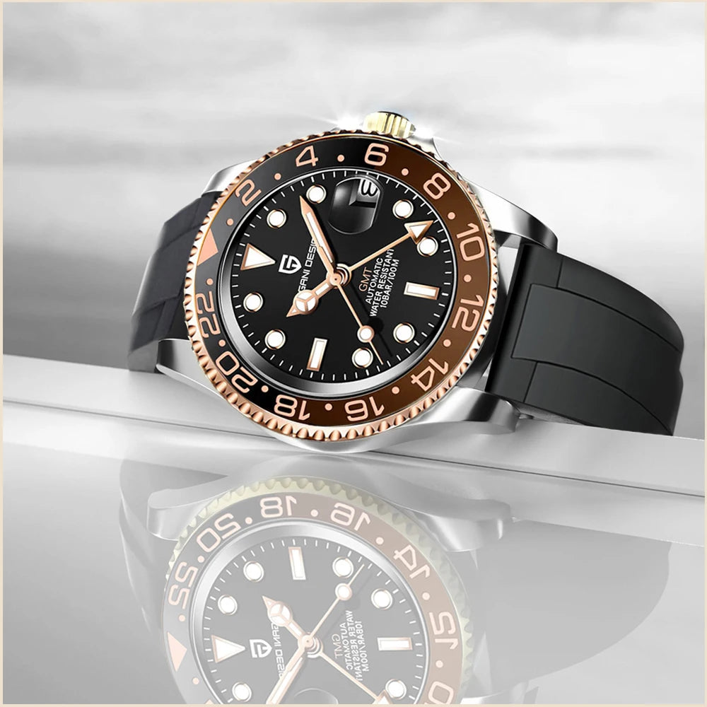 PAGANI DESIGN Men Watch Original Automatic Mechanical Watch For Man Scale Waterproof Luminous StainlessSteel watch Reloj PD-1662