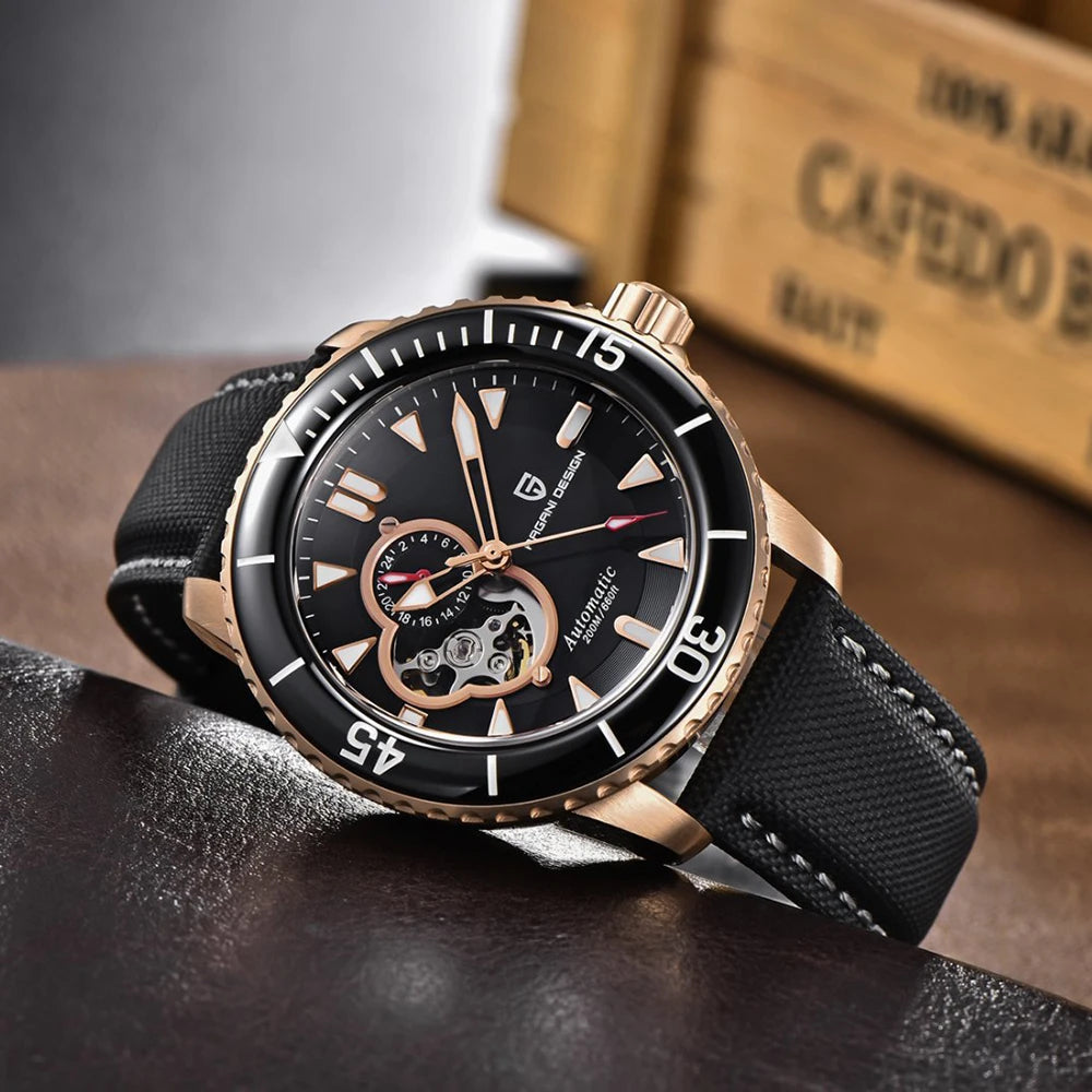 PAGANI DESIGN Top Luxury Men's Watch Sport NH39 Mechanical Automatic Watch Super Bright Luminous Sapphire Glass Watches for Man