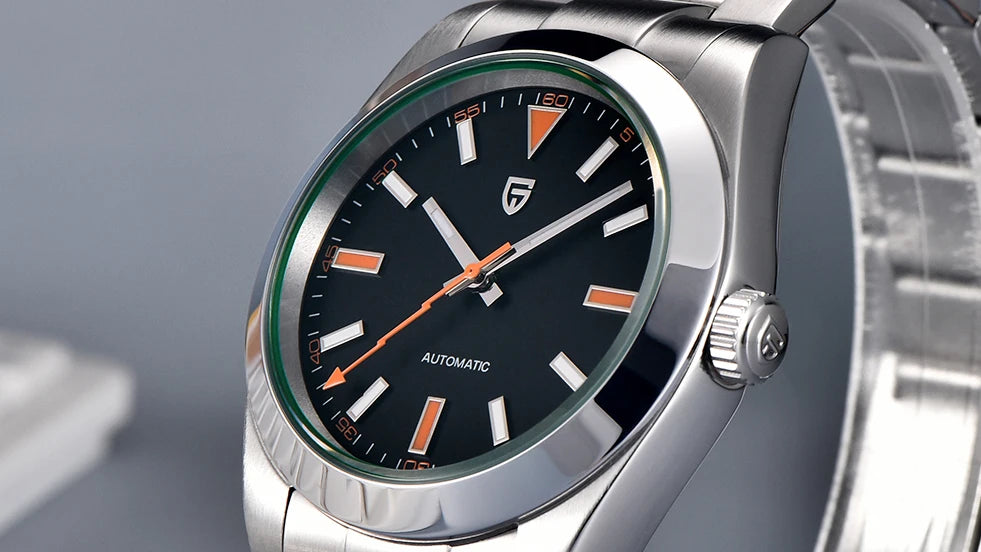 PAGANI DESIGN Men's Watches Luxury Automatic Watch for Men Green Glass Mechanical Watches AR Sapphire glass Wristwatch Men 2025