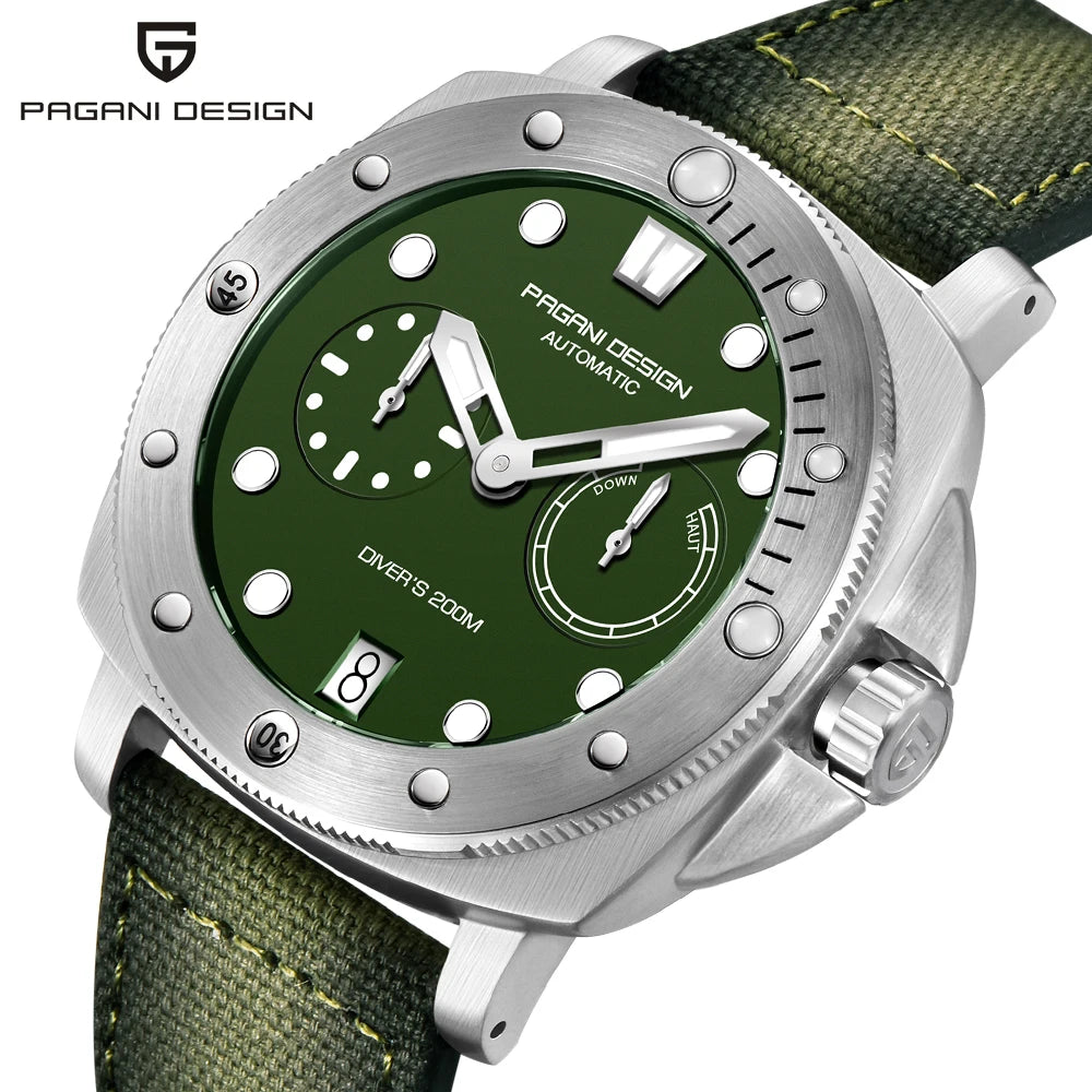 PAGANI DESIGN Mechanical Wristwatches Brand CAL.2C10 watches Sapphire Glass AR coating 200M Waterproof Chrono Clock reloj hombre