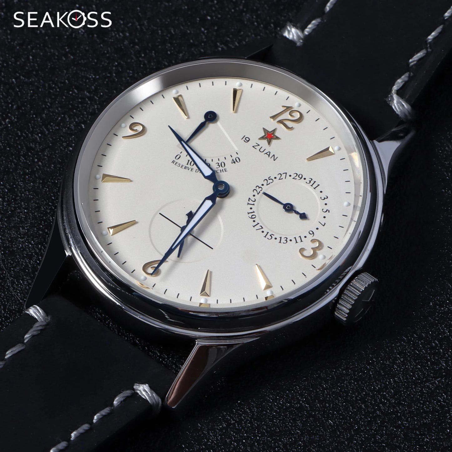 SEAKOSS Seagull ST1780 Movement 1963 Automatic Mechanical Men's Watch Retro Night Light Waterproof Sapphire Luminous Wristwatch
