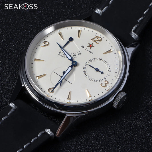 SEAKOSS Seagull ST1780 Movement 1963 Automatic Mechanical Men's Watch Retro Night Light Waterproof Sapphire Luminous Wristwatch