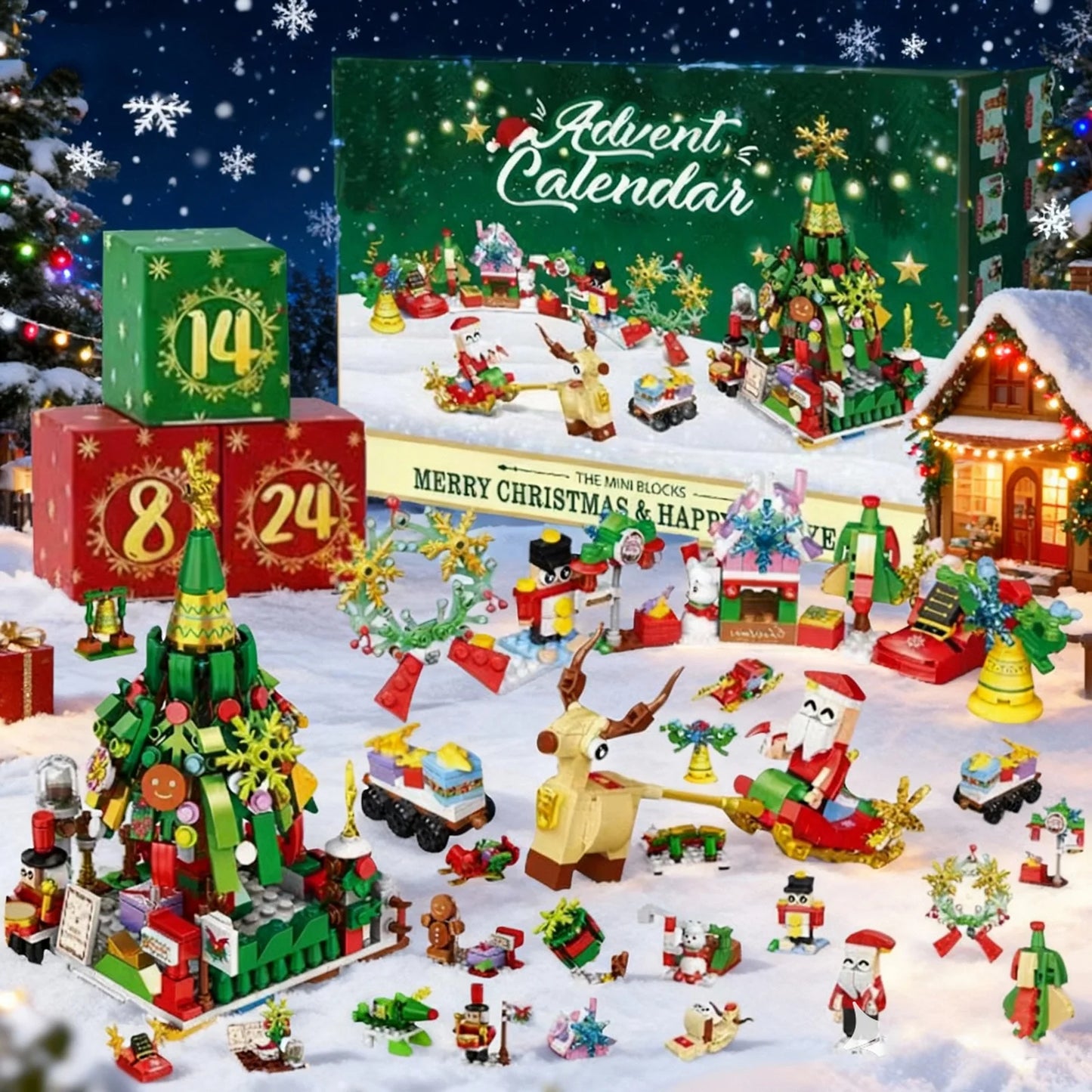 Christmas Countdown Calendar Includes Arrival Calendar Christmas Enhanced Hands Skills Surprise Christmas Collectibles Gifts