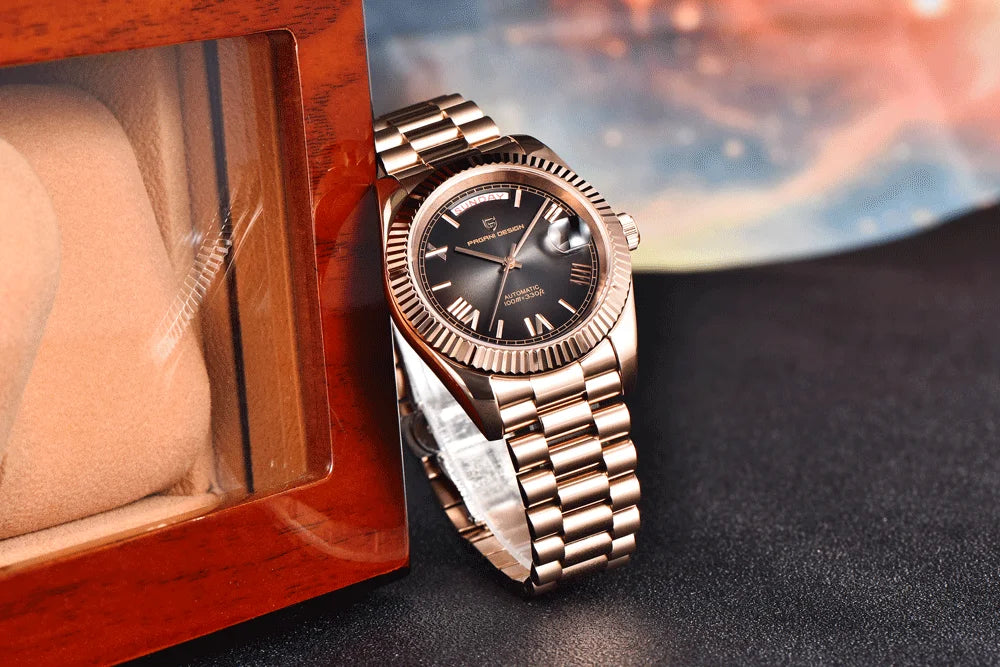 2025 New PAGANI DESIGN Man Watch Luxury Mechanical Watches DD40 Automatic Watches For Man Sports AR Sapphire Mirror Clocks Gifts