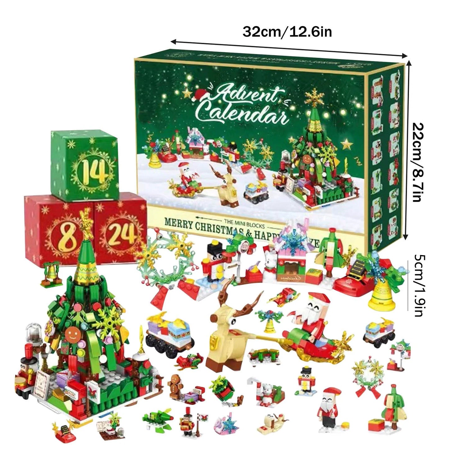 Christmas Countdown Calendar Includes Arrival Calendar Christmas Enhanced Hands Skills Surprise Christmas Collectibles Gifts