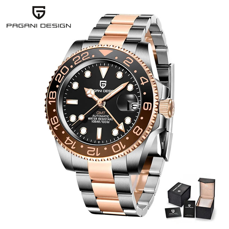 PAGANI DESIGN Men Watch Original Automatic Mechanical Watch For Man Scale Waterproof Luminous StainlessSteel watch Reloj PD-1662