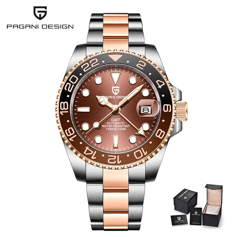 PAGANI DESIGN Men Watch Original Automatic Mechanical Watch For Man Scale Waterproof Luminous StainlessSteel watch Reloj PD-1662