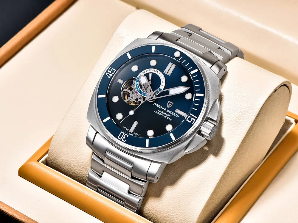 2025 Pagani design top Business Men's Mechanical Watch Luxury Sapphire NH39 stainless steel automatic Men's Watch 20BAR gift box