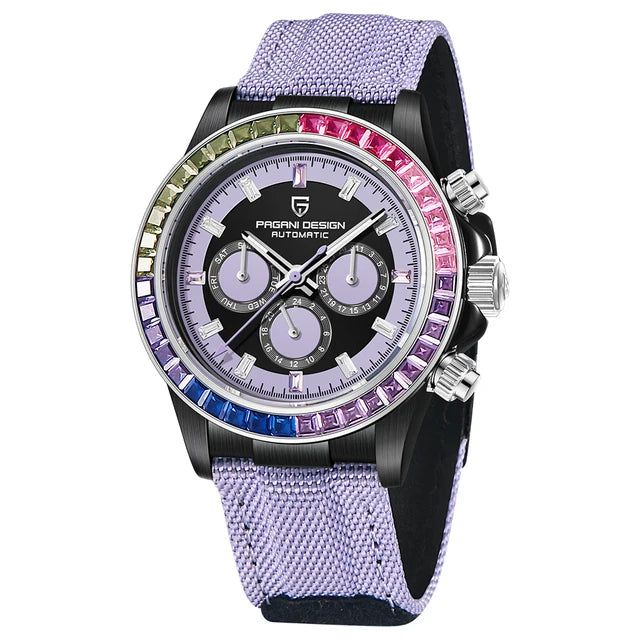 PAGANI DESIGN V2 40MM Rainbow Circle Luxury Men's Mechanical Watch Multifunction Automatic Watch Men's Sapphire Glass Waterproof