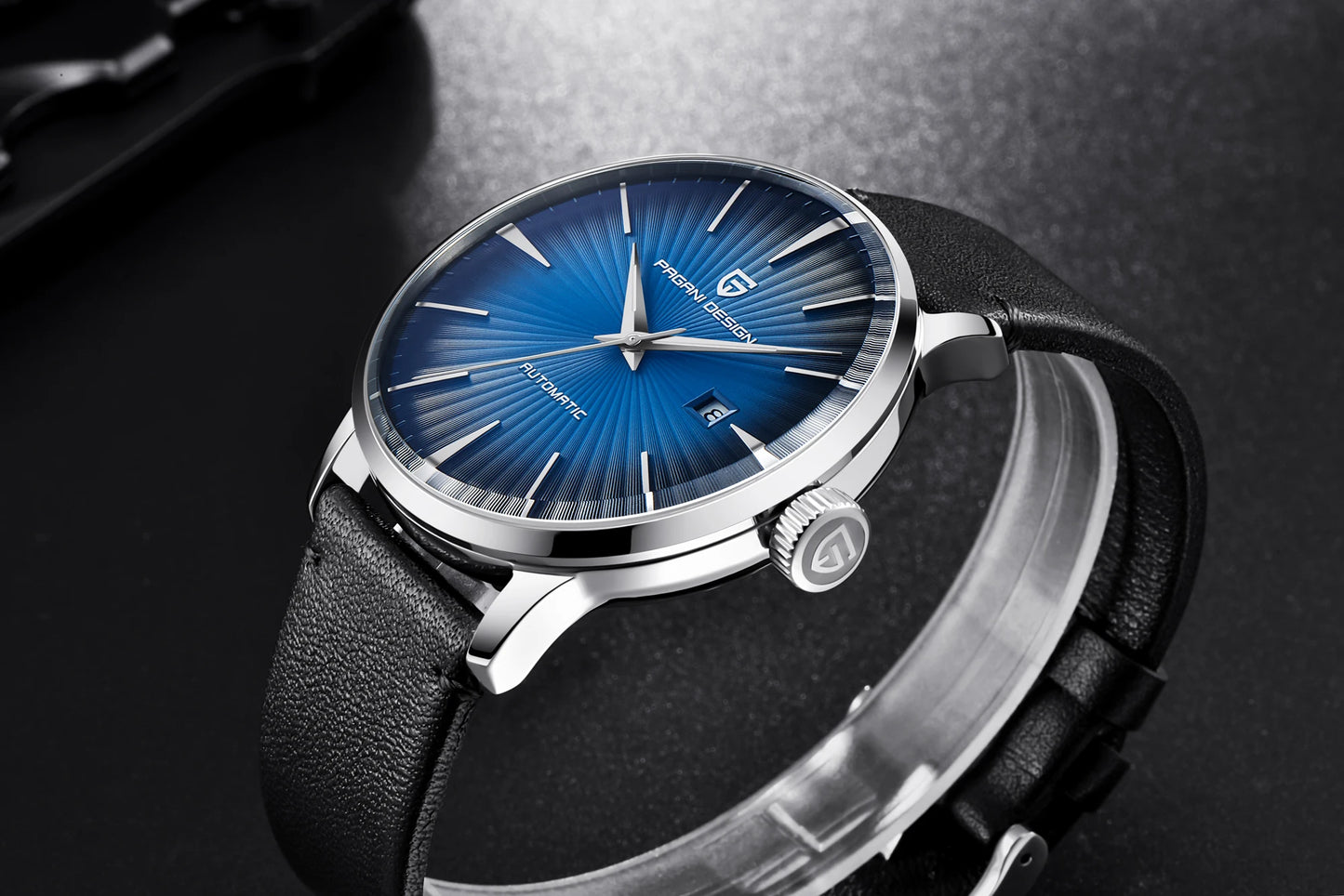 PAGANI DESIGN watch men's luxury retro mechanical watch men's watch gift box leather stainless steel waterproof case men's watch