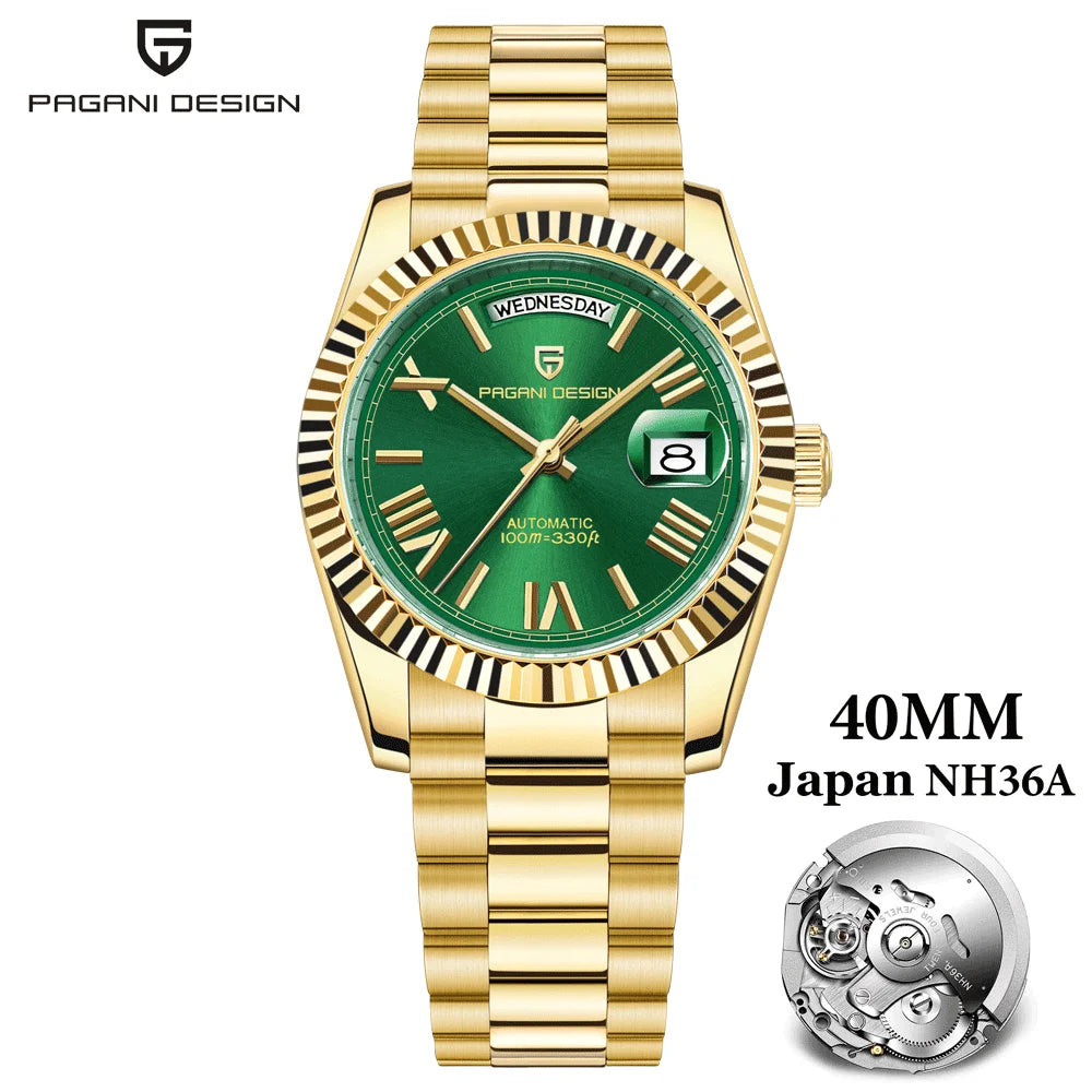 2025 New PAGANI DESIGN Man Watch Luxury Mechanical Watches DD40 Automatic Watches For Man Sports AR Sapphire Mirror Clocks Gifts