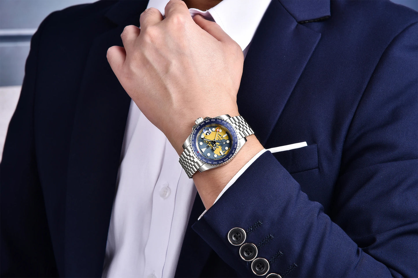 PAGANI DESIGN V4 40MM GMT NH34 Luxury Men's Watches Top Fashion Automatic Mechanical Watches for Men Sapphire Waterproof Clock