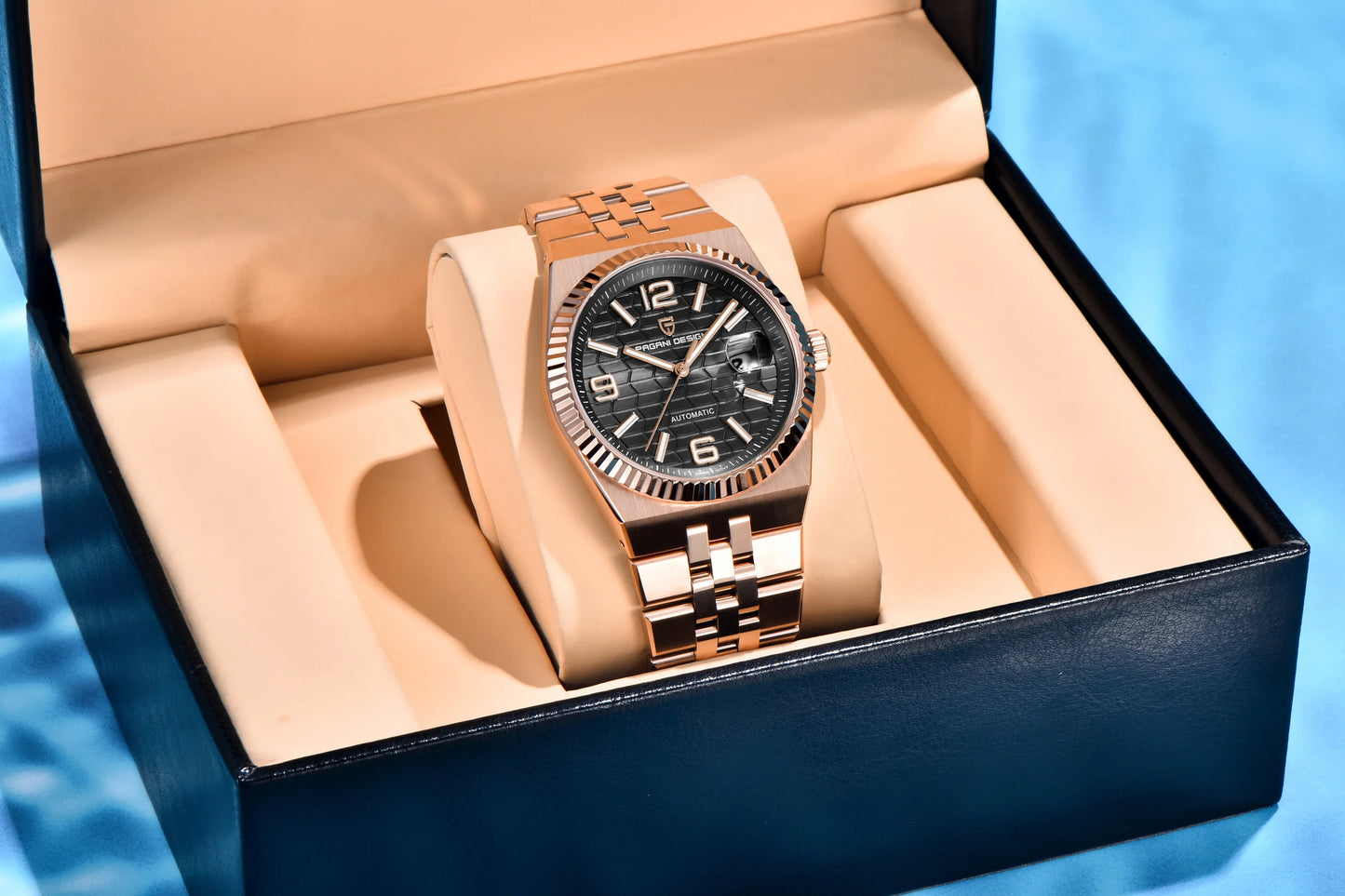 PAGANI DESIGN 3D Rhombus Dial Watches Luxury Automatic Watch Men Stainless steel Mechanical Wristwatch For Gift Box 2025 New