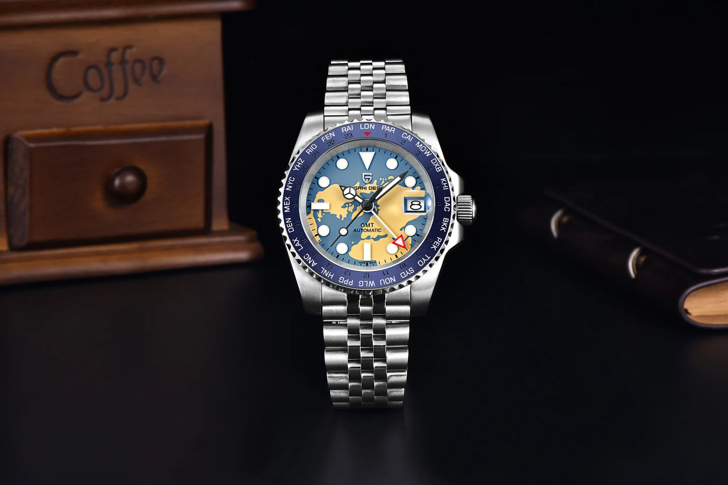 PAGANI DESIGN V4 40MM GMT NH34 Luxury Men's Watches Top Fashion Automatic Mechanical Watches for Men Sapphire Waterproof Clock