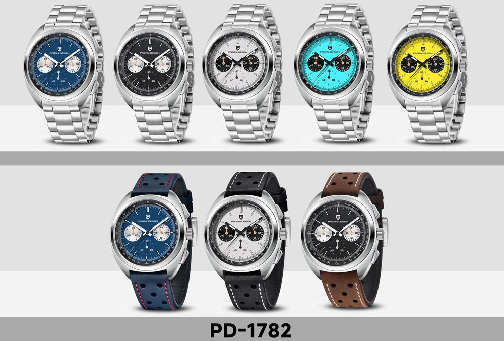 2025 New PAGANI DESIGN Men's Watches Top Luxury Quartz Wristwatch Chronograph Watch For Men AR Sapphire Waterproof Luminous Gift