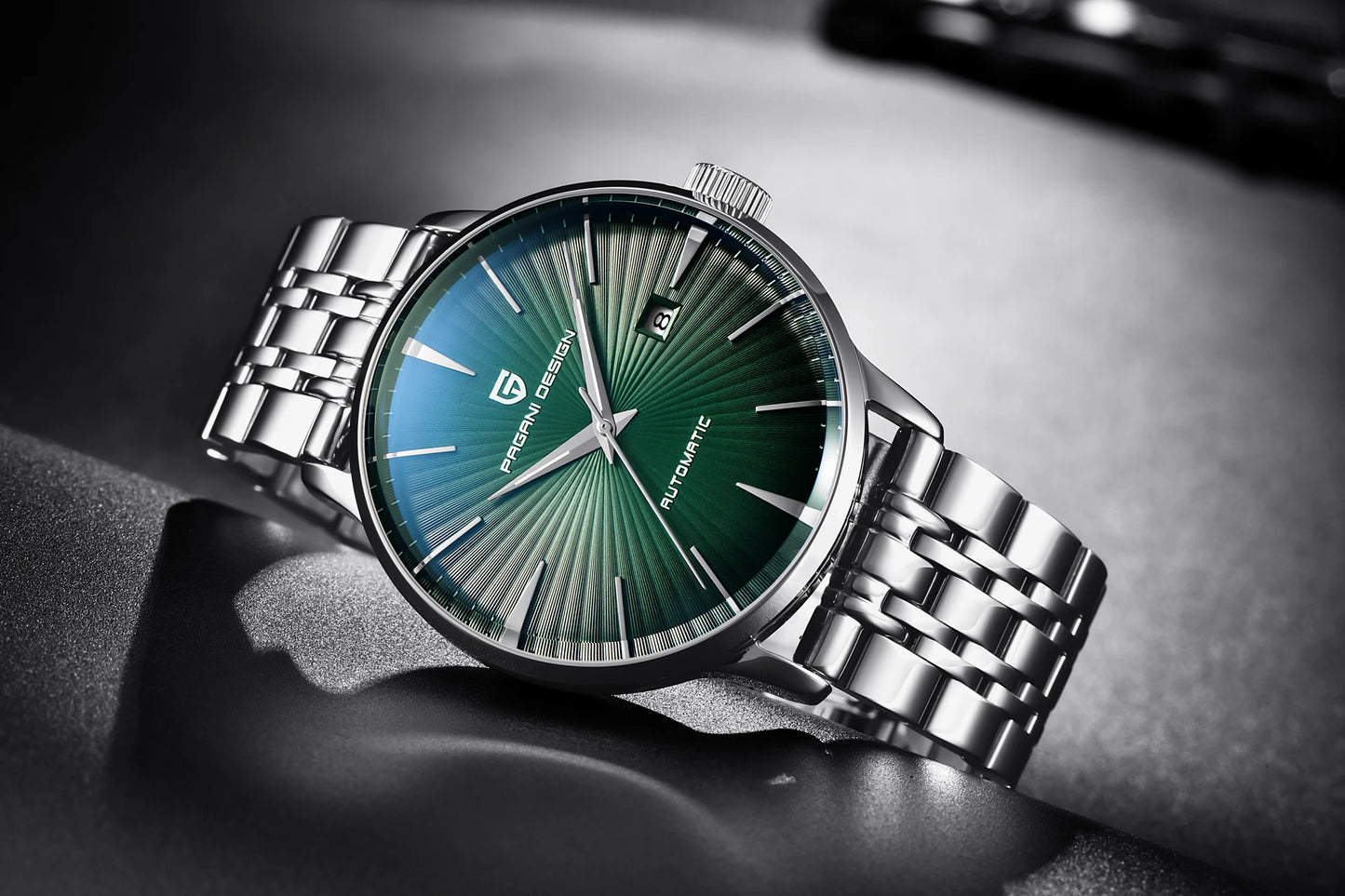 PAGANI DESIGN watch men's luxury retro mechanical watch men's watch gift box leather stainless steel waterproof case men's watch