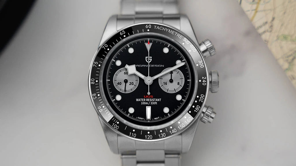 PAGANI DESIGN 2024 New BB Panda Retro Sport Chronograph Luxury Quartz Watch For Men Sapphire mirror 10Bar Waterproof Wrist Watch