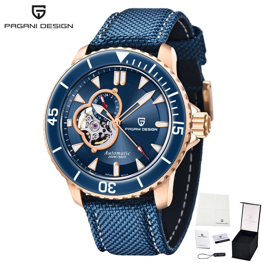 PAGANI DESIGN Top Luxury Men's Watch Sport NH39 Mechanical Automatic Watch Super Bright Luminous Sapphire Glass Watches for Man
