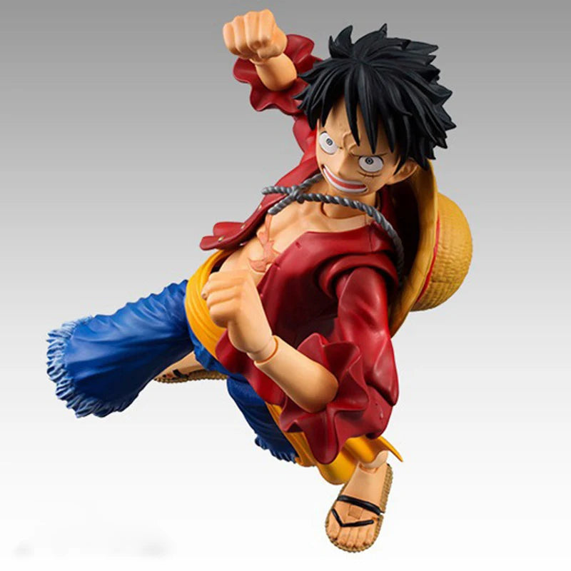 17cm One Piece Anime Figures Straw Hat Monkey D Luffy Variable Articulated Luffy Action Figure Collection Model Ornaments Toys