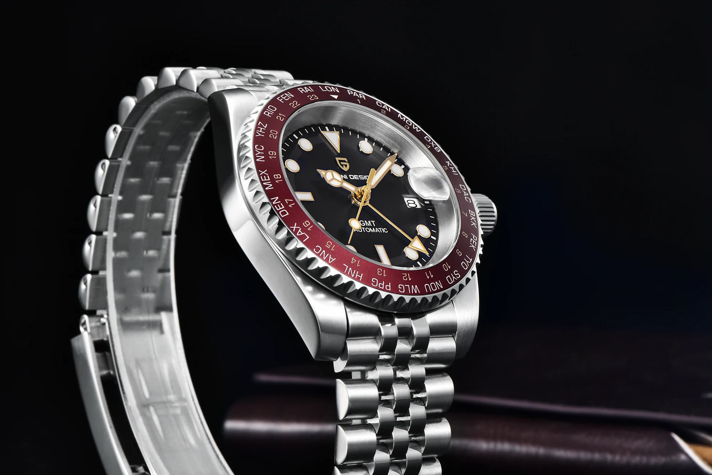 PAGANI DESIGN V4 40MM GMT NH34 Luxury Men's Watches Top Fashion Automatic Mechanical Watches for Men Sapphire Waterproof Clock