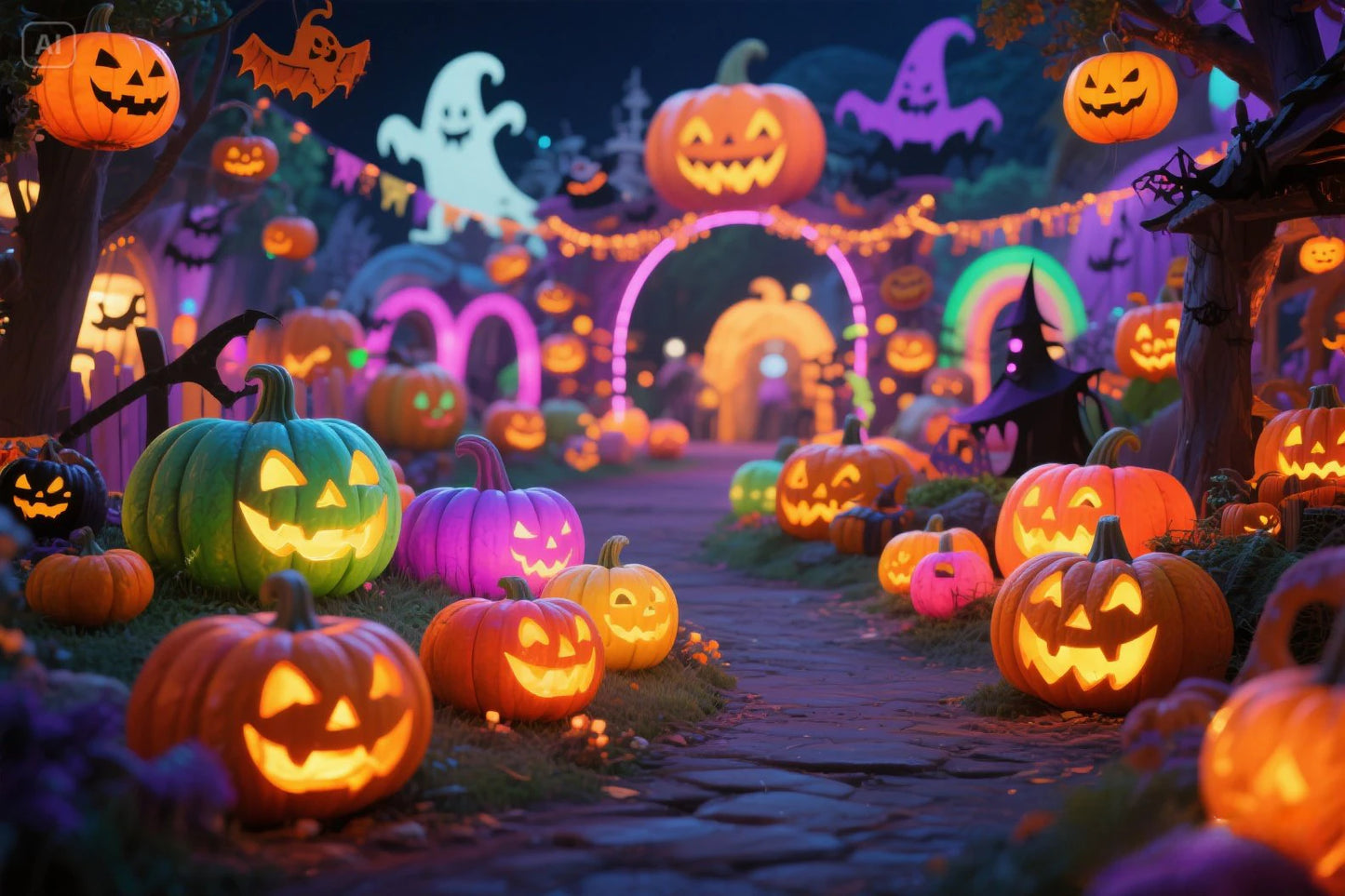 Santa and Christmas Tree Decoration with Lighting for Holiday Parties for Christmas Halloween Easter New Year Thanksgiving