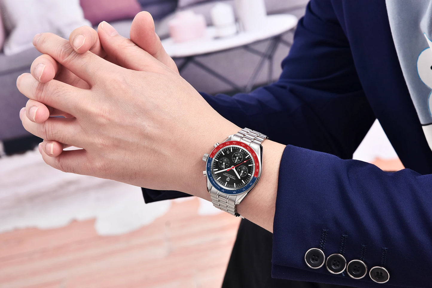 PAGANI DESIGN 2025 Men's Watches Luxury Quartz Watch For Man Chronograph AR Sapphire Mirror Auto Date Wrist Watches Reloj Hombre