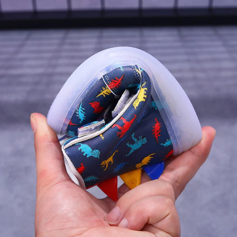 Graffiti Light Shoe 2025autumn New 1-6y Super Dazzling Kid Sneaker Cartoon Dinosaur Boy Shoe LEDCasual Kid Shoeкроссовки Детские